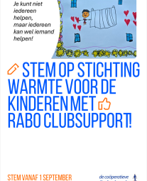 Stem op ons bij Rabo ClubSupport actie